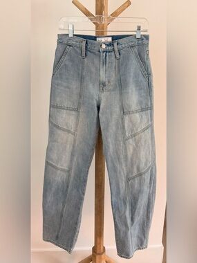 GAP Light Blue Barrel High Rise Denim Jeans
